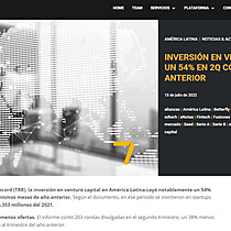INVERSIN EN VENTURE CAPITAL EN A.L CAY UN 54% EN 2Q CON RESPECTO AL AO ANTERIOR